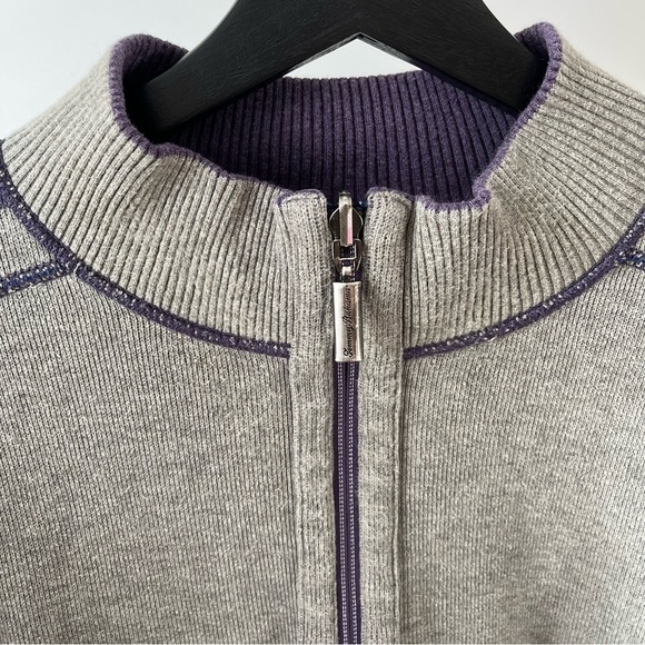 Tommy Bahama Flipshore Half-Zip Reversible Sweatshirt - Picture 7 of 12